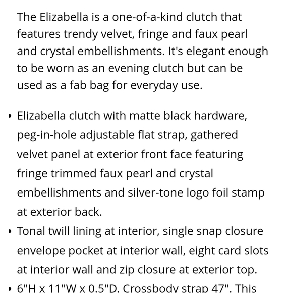 🌞👜NWT SAM EDELMAN ELIZABELLA PURSE - Picture 3 of 8